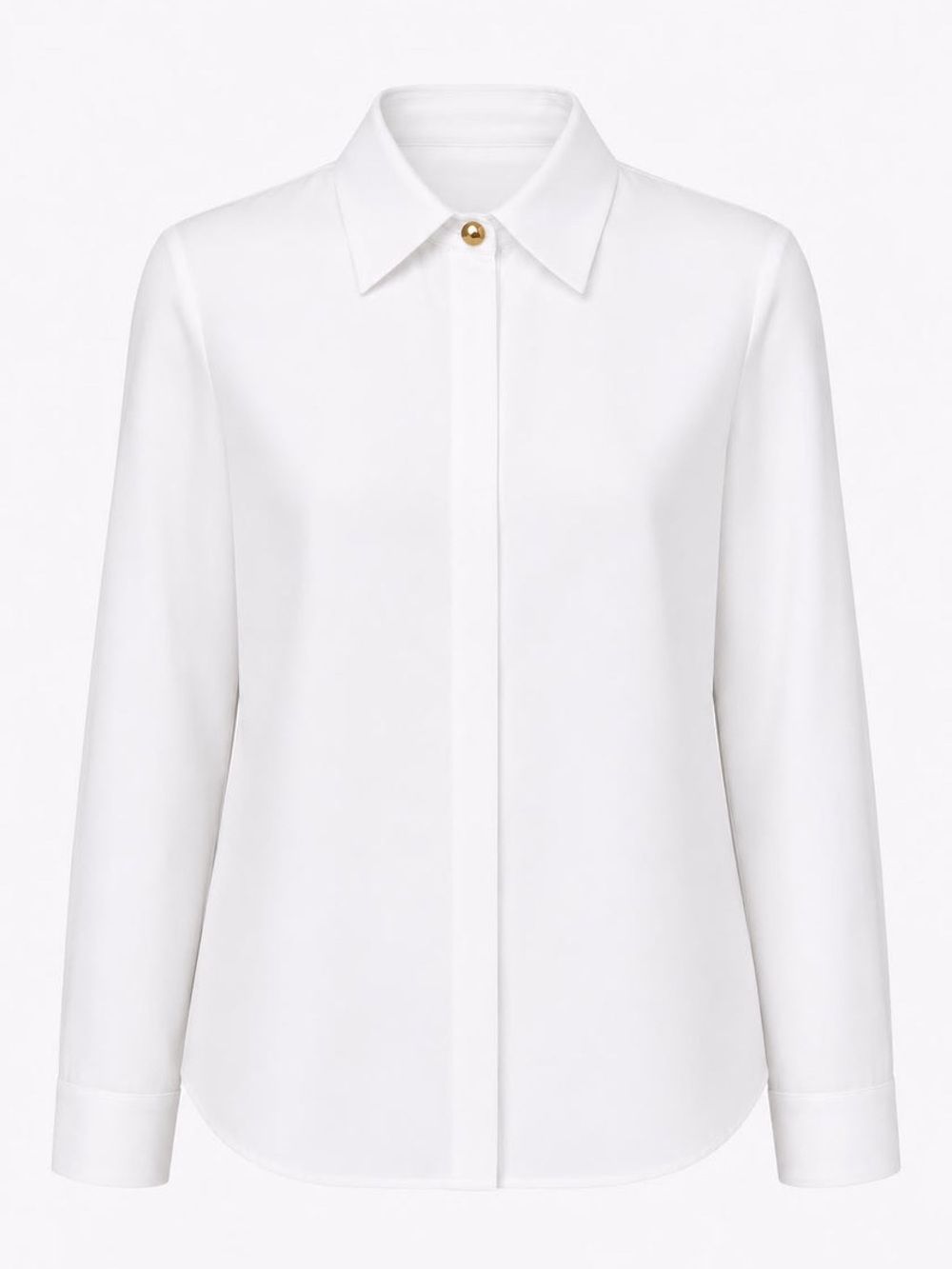 Aleeza Paris button down shirt, size Large, white